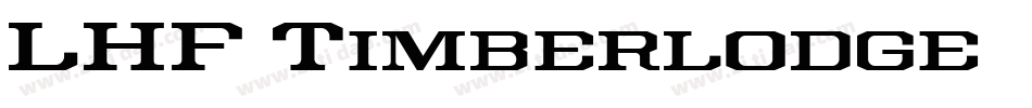 LHF Timberlodge字体转换